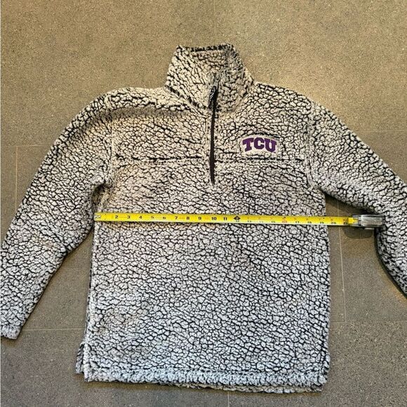 TCU Texas CHristian University Fleece Pullover Size XS Unisex Non Smoking - Picture 10 of 15